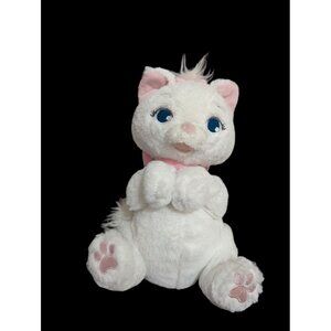 Disney Parks Aristocats Marie Cat plush stuffed animal 10" white pink d sewn eye